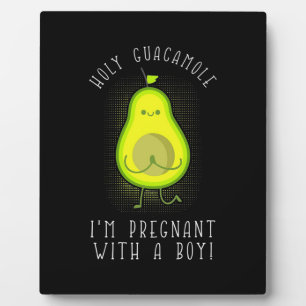 Avocado I Am Pregnant With A Boy Plaque