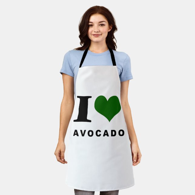 Avocado, I love avocado Apron (Worn)
