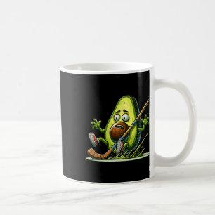 Avocado Ice Hockey Humor Cartoon Goalie Slip Coffee Mug