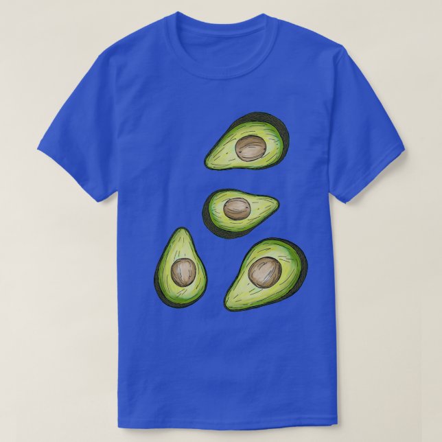 Avocado illustration for fruits lovers T-Shirt (Design Front)