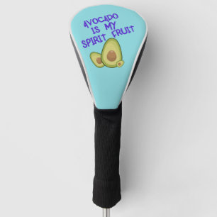 Avocado is My Spirit Fruit with Typography Golf Head Cover