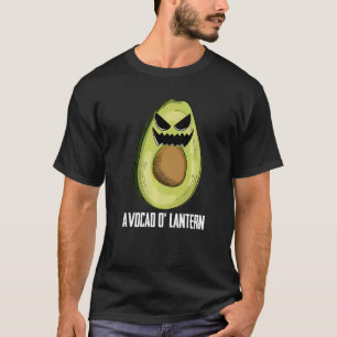 Avocado Jack O Lantern Lazy Halloween Costume  Fru T-Shirt