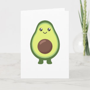 Avocado Kawaii Eat Sweet Avocados Card