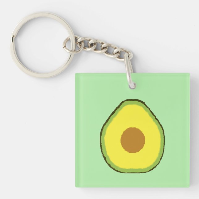 Avocado Keychain (Front)