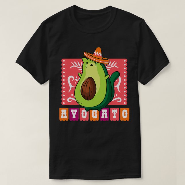 Avocado kitten 1 T-Shirt (Design Front)