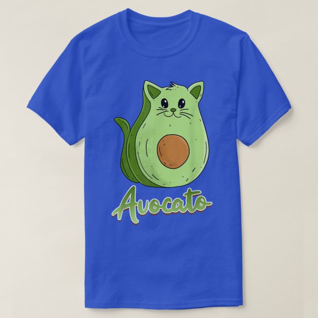 Avocado kitten cat cat owner Avocato Vegan  T-Shirt (Design Front)