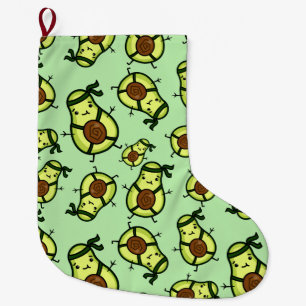 Avocado Large Christmas Stocking