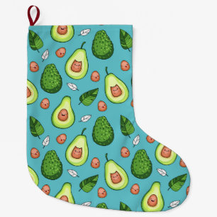 Avocado Large Christmas Stocking