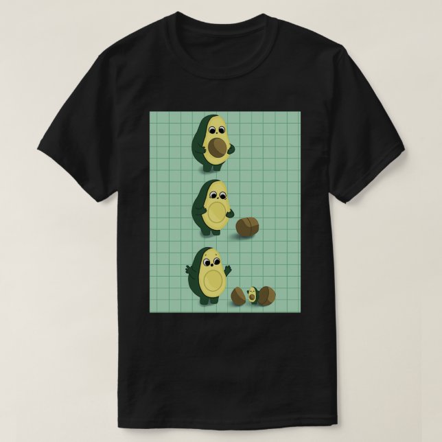 Avocado losing pit to new avocado T-Shirt (Design Front)