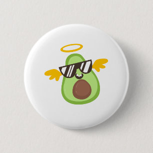 avocado love 2 inch round button