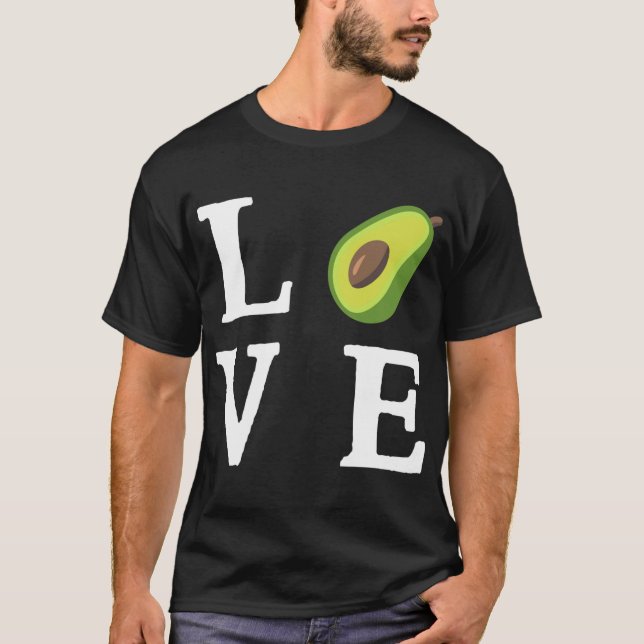 Avocado - Love Avocado Food T-Shirt (Front)