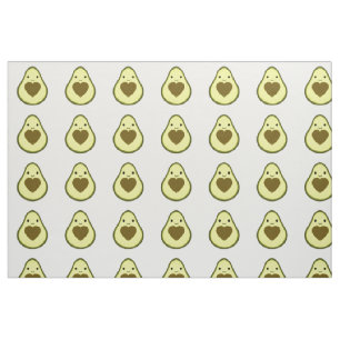Avocado Love Cute Avocado with a heart Pit Fabric