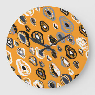 Avocado Love: Organic Vintage Style Large Clock