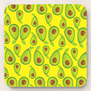 Avocado Love Pattern - Tasty Avocado Lover  Coaster
