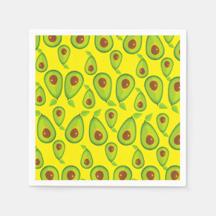 Avocado Love Pattern - Tasty Avocado Lover Napkin