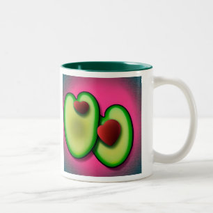 Avocado Love Two-Tone Coffee Mug