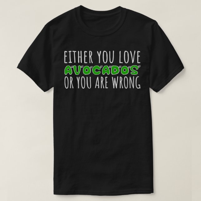 Avocado Lover (3)  T-Shirt (Design Front)