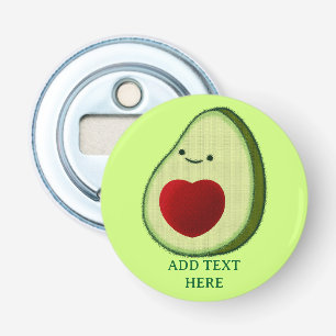 Avocado Lover Cute Cartoon  Bottle Opener