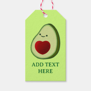Avocado Lover Cute Cartoon Gift Tags