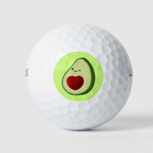 Avocado Lover Cute Cartoon  Golf Balls