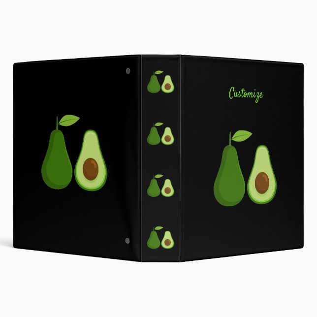 Avocado Lover Design Thunder_Cove Binder (Background)