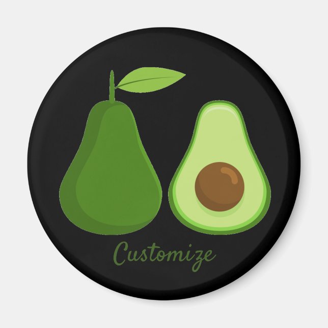Avocado Lover Design Thunder_Cove Magnet (Front)