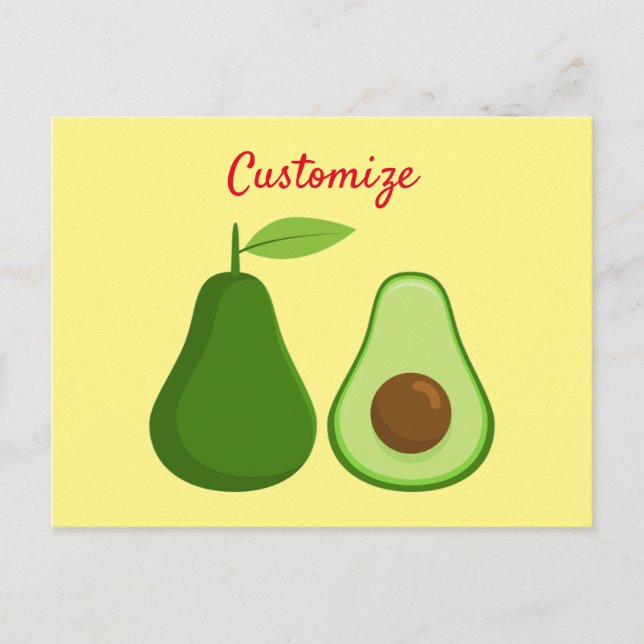 Avocado Lover Design Thunder_Cove Postcard (Front)