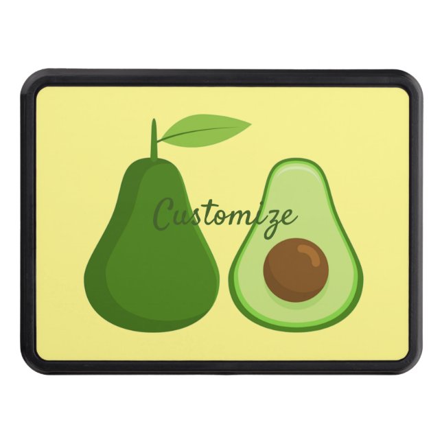 Avocado Lover Design Thunder_Cove Trailer Hitch Cover (Front)