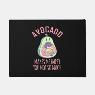 Avocado Makes Me Happy Doormat