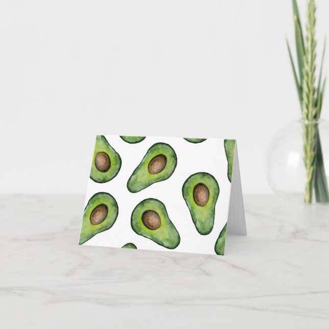 Avocado Note Card (Front)