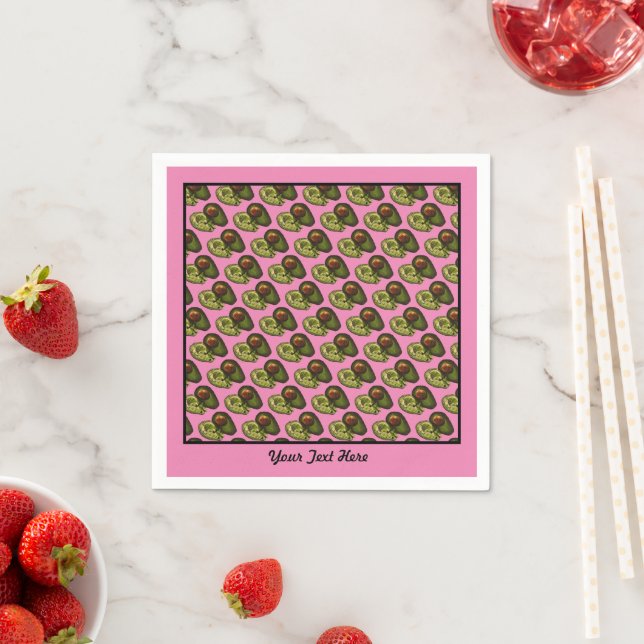 Avocado Paper Napkins - Optional Personalization (Insitu)