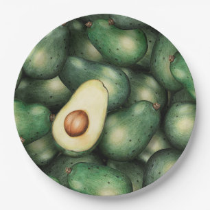 Avocado Paper Plate
