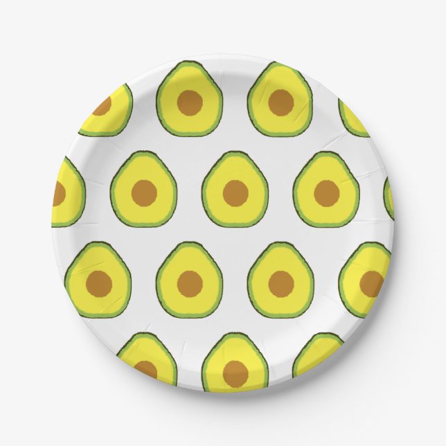 Avocado Paper Plate (Front)