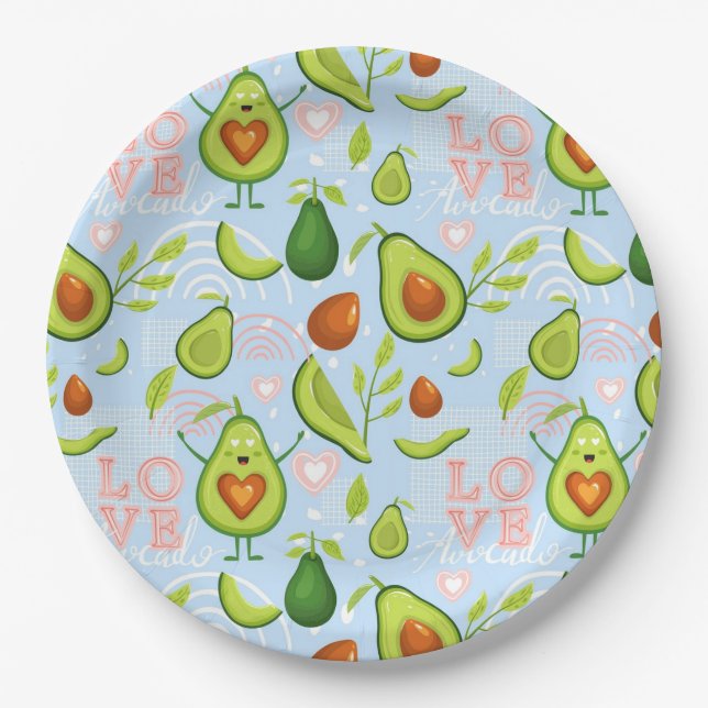 Avocado Paper Plate (Front)
