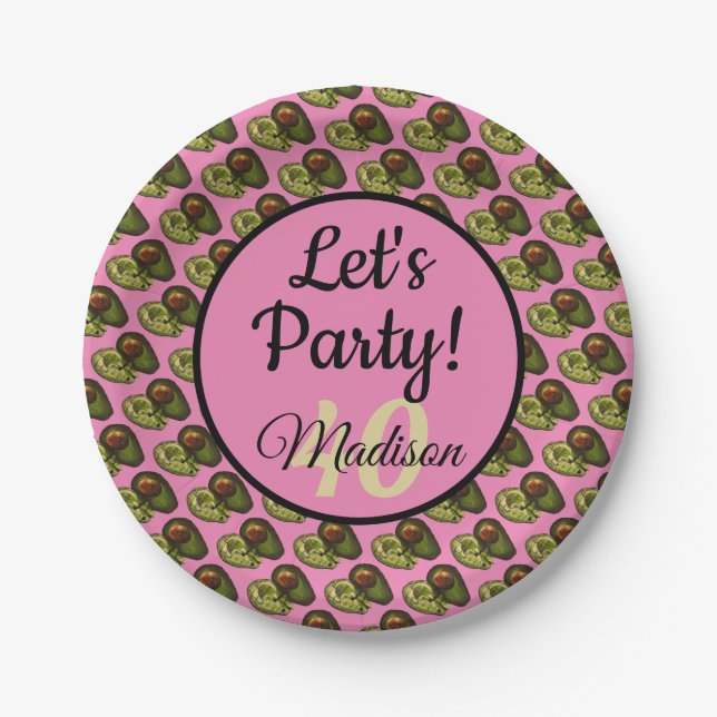 Avocado Paper Plates (Front)