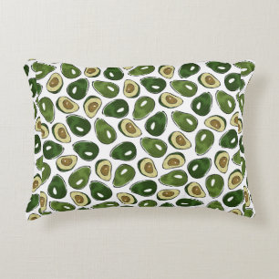 Avocado pattern accent pillow
