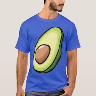 Avocado Pattern Illustration Green T-Shirt