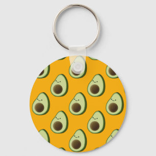 Avocado Pattern Keychain