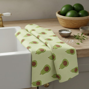 Avocado Pattern Kitchen Towel
