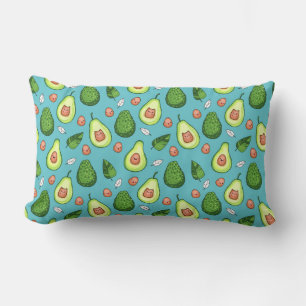 Avocado Pattern Lumbar Pillow
