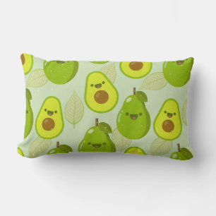 Avocado Pattern Lumbar Pillow