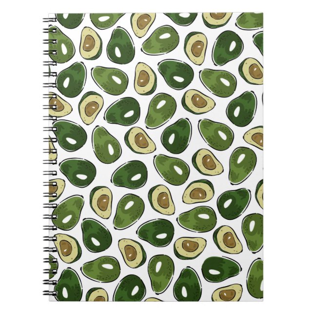 Avocado pattern notebook (Front)