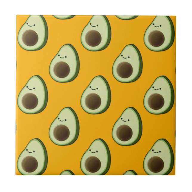 Avocado Pattern Tile (Front)