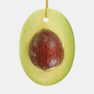 Avocado Pit Ceramic Ornament