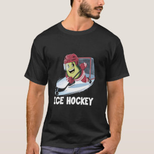 Avocado Playing Ice Hockey Player Sports Athlete G T-Shirt