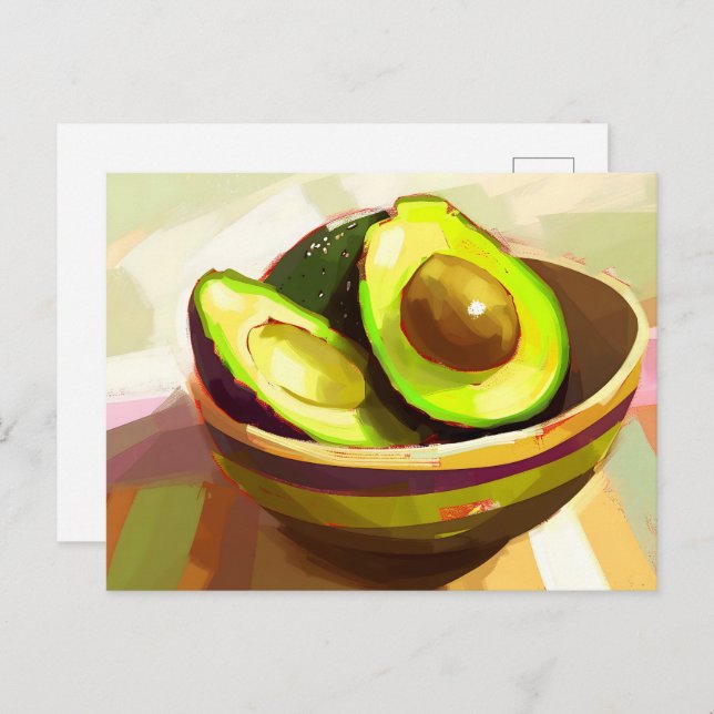 Avocado, Postcrossing Postcard (Front/Back)