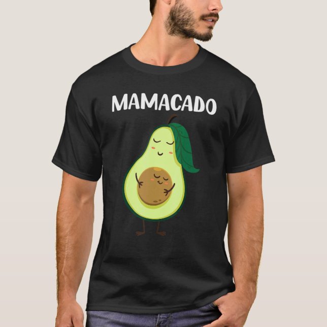 Avocado Pregnancy Announcement Mom Mamacado T-Shirt (Front)