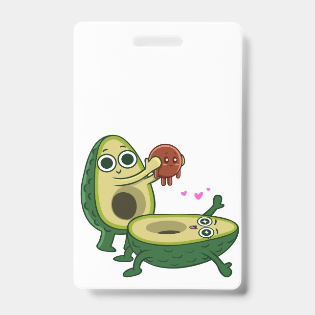 Avocado pregnancy badge (Front)
