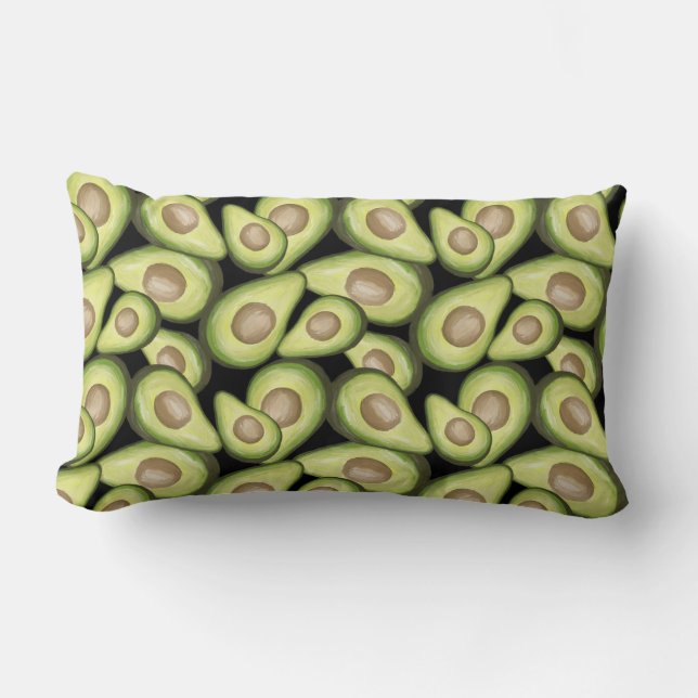 "Avocado" Print Pillow (Front)