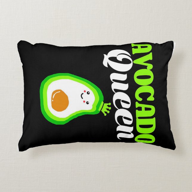 Avocado queen | family gift accent pillow (Front)